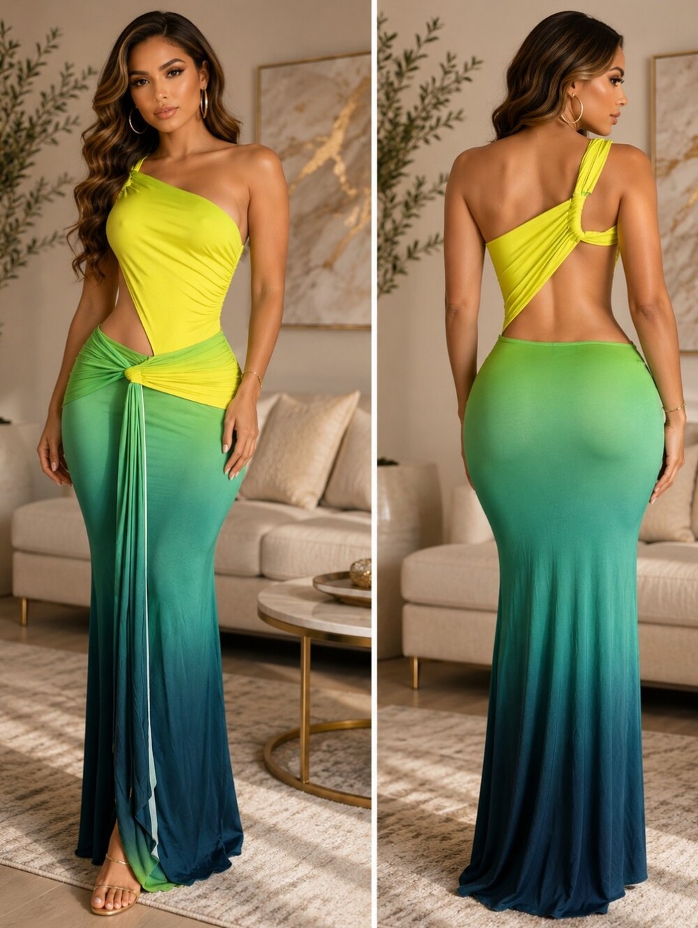Brynn Maxi Dress-Green